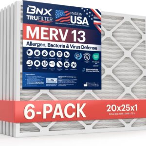 Limited Time Deal 26% Off BNX TruFilter 20x25x1 Air Filter MERV 13