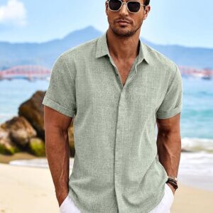Limited time deal 27% Off COOFANDY Men's Linen Shirts