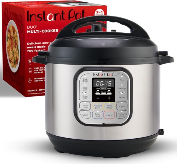 Limited time deal  33% percent savings Instant Pot Duo 7-in-1 Mini Electric Pressure Cooker