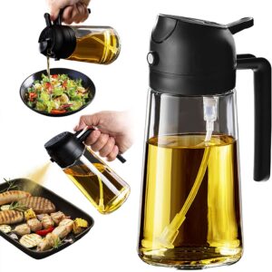 Limited Time Offer 16% Off TrendPlain 16oz/470ml Glass Olive Oil Sprayer for Cooking